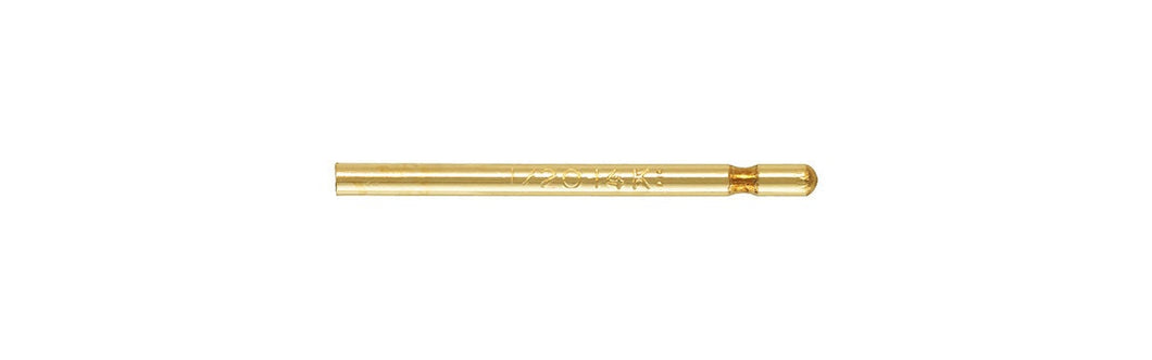 Post 22ga .0255x.375 (0.65x9.50mm), 14k Gold Filled, Made in USA. #4005230