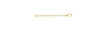 2" Cable Chain Ext w/Floating Heart GP, 14k gold filled.  #4012546X2H