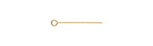 Eyepin 24ga .020x.75"(0.50x19.0mm), 14k gold filled. Made in USA. #4005462