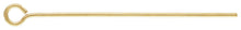 Eyepin 24ga .020x1.0"(0.50x25.4mm), 14k gold filled. Made in USA. #4005464