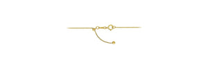 22" Adjustable Cable Chain 1.1mm,  14k gold filled. Made in USA. #401217622LA