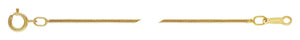 20" 1.0mm Snake Chain, 14k gold filled. Made in USA. #401520520L