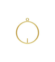 15mm Round Drop w/O 6x4.0mm Peg, 14k gold filled. Made in USA. #4003515P