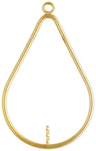 29x20mm Teardrop w/ 0.6x4.0mm, 14k gold filled. Made in USA. #4003506P