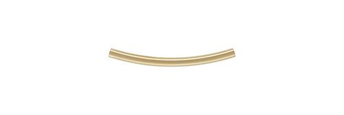1.5x20.0mm Curved Tube, 14K Gold Filled, Made in USA. #4020054