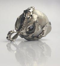 38mm GIANT South Sea Natural Pearl, 18k White Gold, 1.35 ct Diamonds - Statement Pendant - Handmade