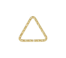 Triangle Sparkle Jump Ring 0.89x10mm, 14k gold filled. Made in USA. #4004420TRP1