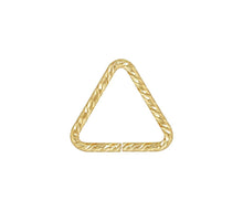 Triangle Sparkle Jump Ring 0.76x7.6mm, 14k gold filled. Made in USA. #4004419TRP1