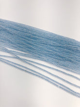 HALF OFF SALE - Blue Topaz Gemstone Beads, Full Strand, Semi Precious Gemstone, 13"