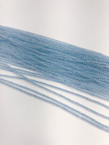 HALF OFF SALE - Blue Topaz Gemstone Beads, Full Strand, Semi Precious Gemstone, 13"