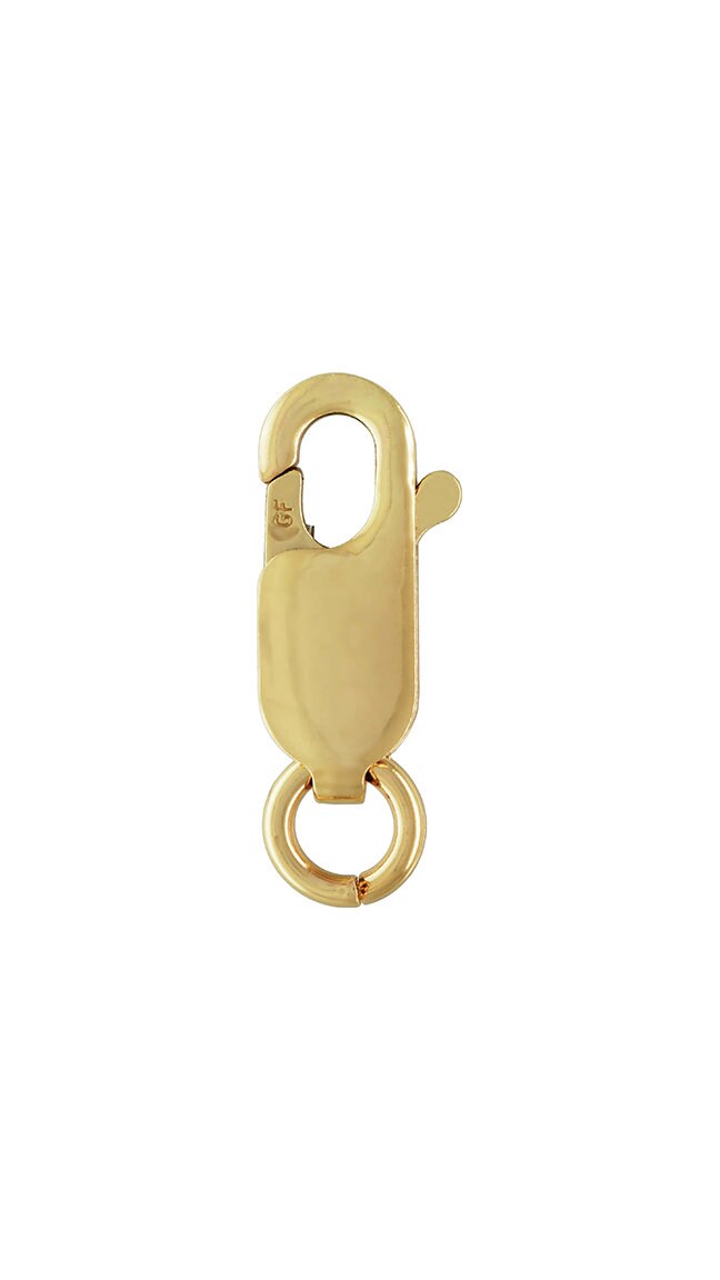 Lobster Claw #3 (4.5x12.0mm) w/Ring GP,  14k gold filled. #4001430R