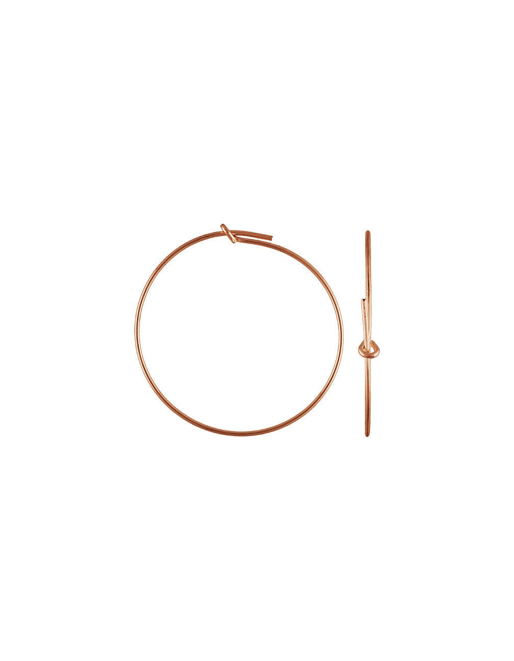 70x30.0mm Wire Beading Hoop, 14k gold filled. Made in USA #4811808