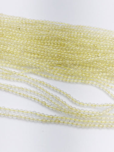 HALF OFF SALE - Lemon Quartz Gemstone Beads, Full Strand, Semi Precious Gemstone, 13