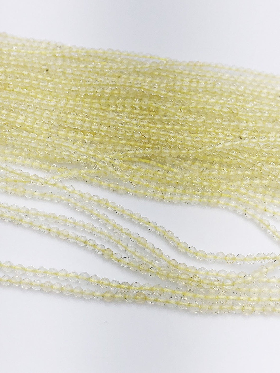 HALF OFF SALE - Lemon Quartz Gemstone Beads, Full Strand, Semi Precious Gemstone, 13