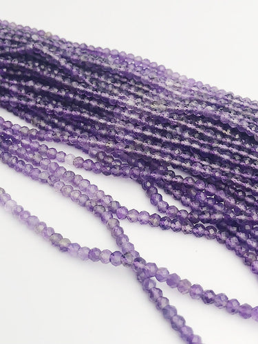 HALF OFF SALE - Shaded Amethyst Gemstone Beads, Full Strand, Semi Precious Gemstone, 13