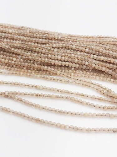 HALF OFF SALE - Orange Moonstone Gemstone Beads, Full Strand, Semi Precious Gemstone, 13