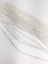 HALF OFF SALE - White Topaz Gemstone Beads, Full Strand, Semi Precious Gemstone, 13"