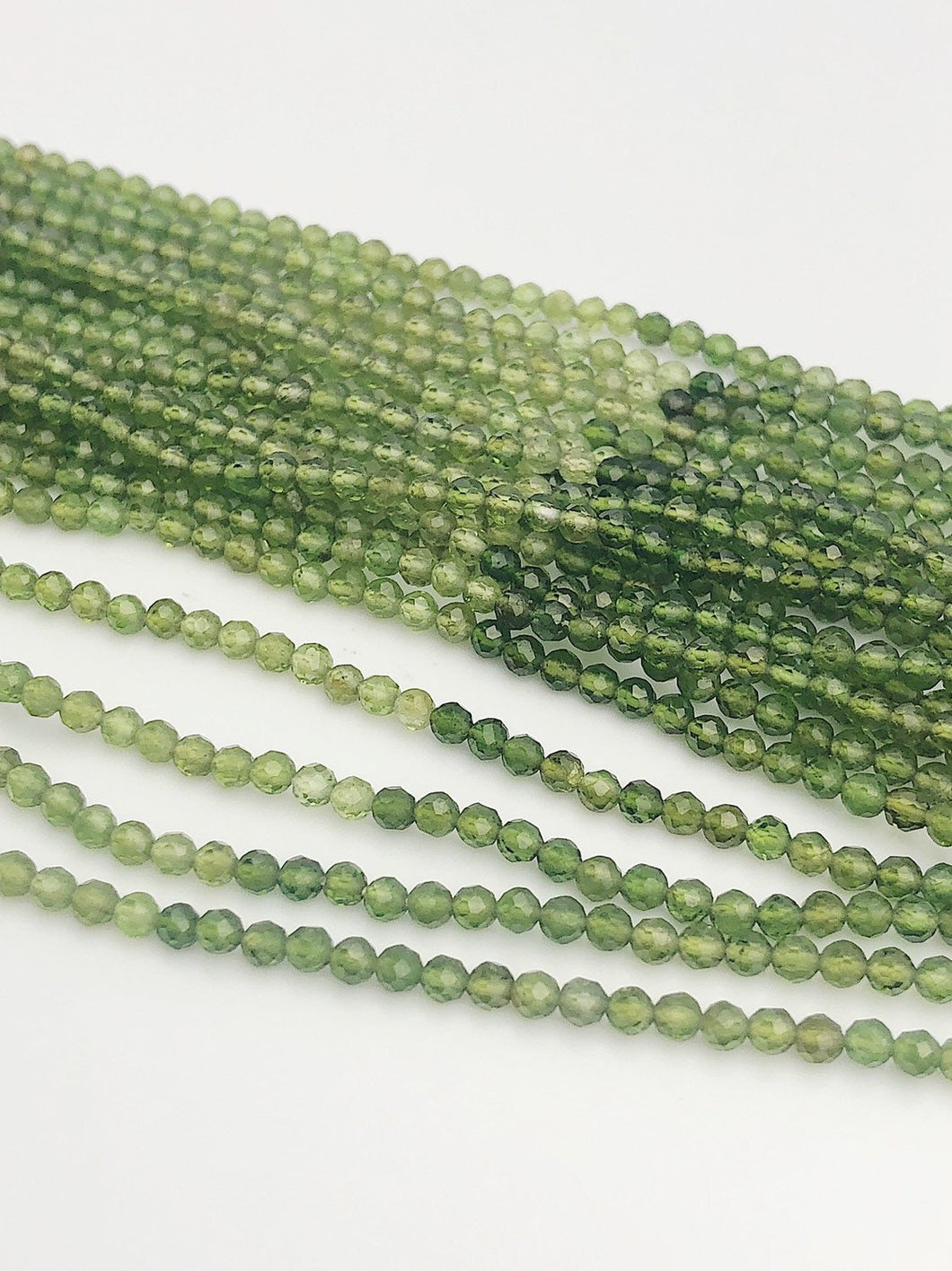 HALF OFF SALE Green Tourmaline Gemstone Beads Full Strand Semi Precious Gemstone 13