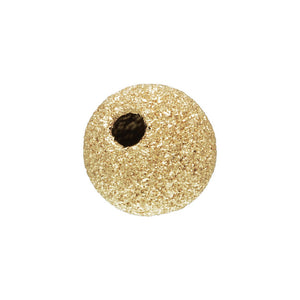 8.0mm Stardust Bead 1.8mm Hole, 14k gold filled. Made in USA. #4004780S