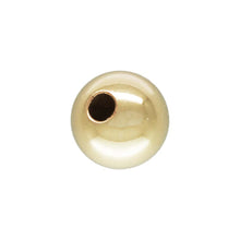 5.0mm Bead 1.4mm Hole, 14k gold filled. Made in USA. #4004750
