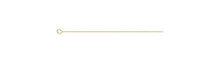 Eyepin 24ga .020x2.0"(0.50x50.8mm), 14k gold filled. Made in USA. #4005457