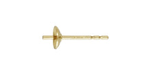 4.0mm Pearl Cup w/DN Post GP, 14k gold filled #4005982