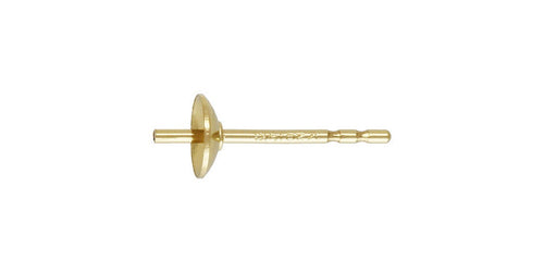 4.0mm Pearl Cup w/DN Post GP, 14k gold filled #4005982
