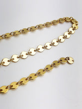 4.2mm 14K Gold Fill Plain Disk Chain, Sold by the foot.