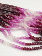 HALF OFF SALE - Shaded Ruby Gemstone Beads, Full Strand, Semi Precious Gemstone, 15"