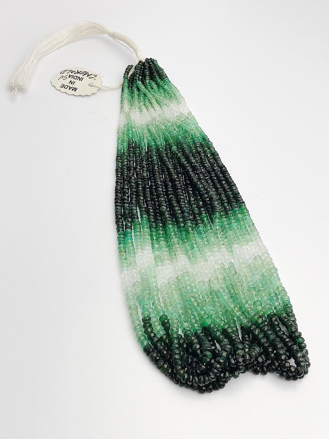 HALF OFF SALE Shaded Emerald Gemstone Beads Full Strand Semi Precious Gemstone 16