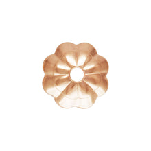 5.0mm Flower Bead Cap 1.0mm Hole RGP, 14k gold filled. #4805753J