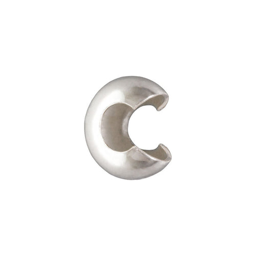 3.2mm Crimp Cover AT,  Sterling Silver. Made in USA. #5004832CCB100