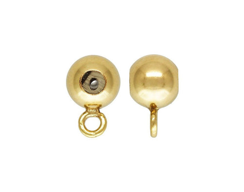 4.0mm Bead W/Closed Ring (0.5mm Silicone), 14k gold filled. Made in USA. #40047401IR