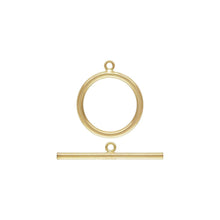 15mm Ring Toggle Set (2.0mm wire) GP, 14k gold filled. Made in USA. #4002040SET