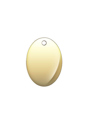 17x23mm Light Oval Disc 1.5mm Hole, 14k gold filled. Made in USA. #4005853L