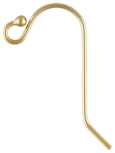 Ball End Ear Wire 13.0x20.0mm (0.66mm),  14k gold filled. Made in USA. #4006393