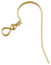 Ear Wire w/ Bead & Coil (0.69mm), 14k gold filled Sterling Silver#4006417