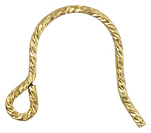 Sparkle Ear Wire .028" (0.71mm),  14k gold filled. sterling silver.  #4006405P1