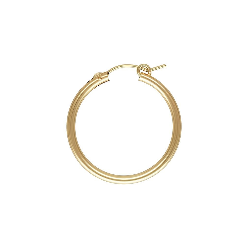 2.3x29.0mm Eurowire Hoop, 14k gold filled. Made in USA. #4011529