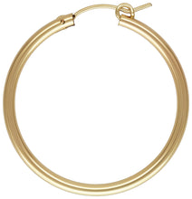 2.3x35.0mm Eurowire Hoop, 14k gold filled. Made in USA. #4011535