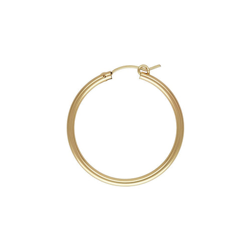 2.3x35.0mm Eurowire Hoop, 14k gold filled. Made in USA. #4011535