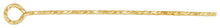 Sparkle Eyepin 24ga .020x.1.0"(0.50x25.4mm), 14k gold filled. Made in USA. #4005464P1