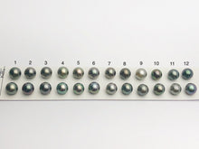 Tahitian Loose Pearls , Round AAA, Multi Colored Matched Pairs, 10.5-11mm, #646