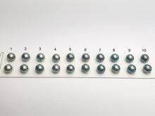 Tahitian Loose Pearls, Round AA, Peacock Multi Colored Matched Pairs, 10-10.5mm, #658
