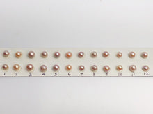 6-7mm Pairs Edison Matched Pearls, AA, Near Round, Natural Color (596)