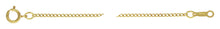 16" Curb Chain 1.5mm, 14k gold filled. Made in USA. #401267516L