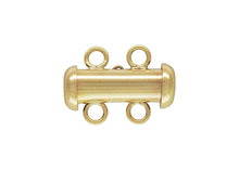 4.3x15.0mm Tube Clasp 2 Row, 14K Gold Filled, Made in USA. #40035802R