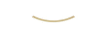 1.5x30.0mm (1.2mm) Curved Tube, 14K Gold Filled, Made in USA. #40200661
