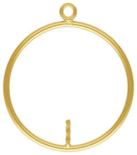 25mm Round Drop w/O 6x4.0mm Peg, 14k gold filled. Made in USA. #4003525P