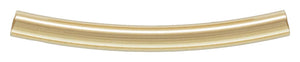 1.5x15.0mm Curved Tube, 14K Gold Filled, Made in USA. #4020070
